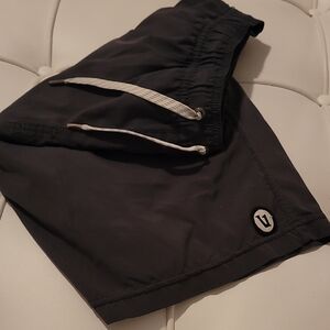 Vuori Grey Mens Lined Shorts/Swim Trunks